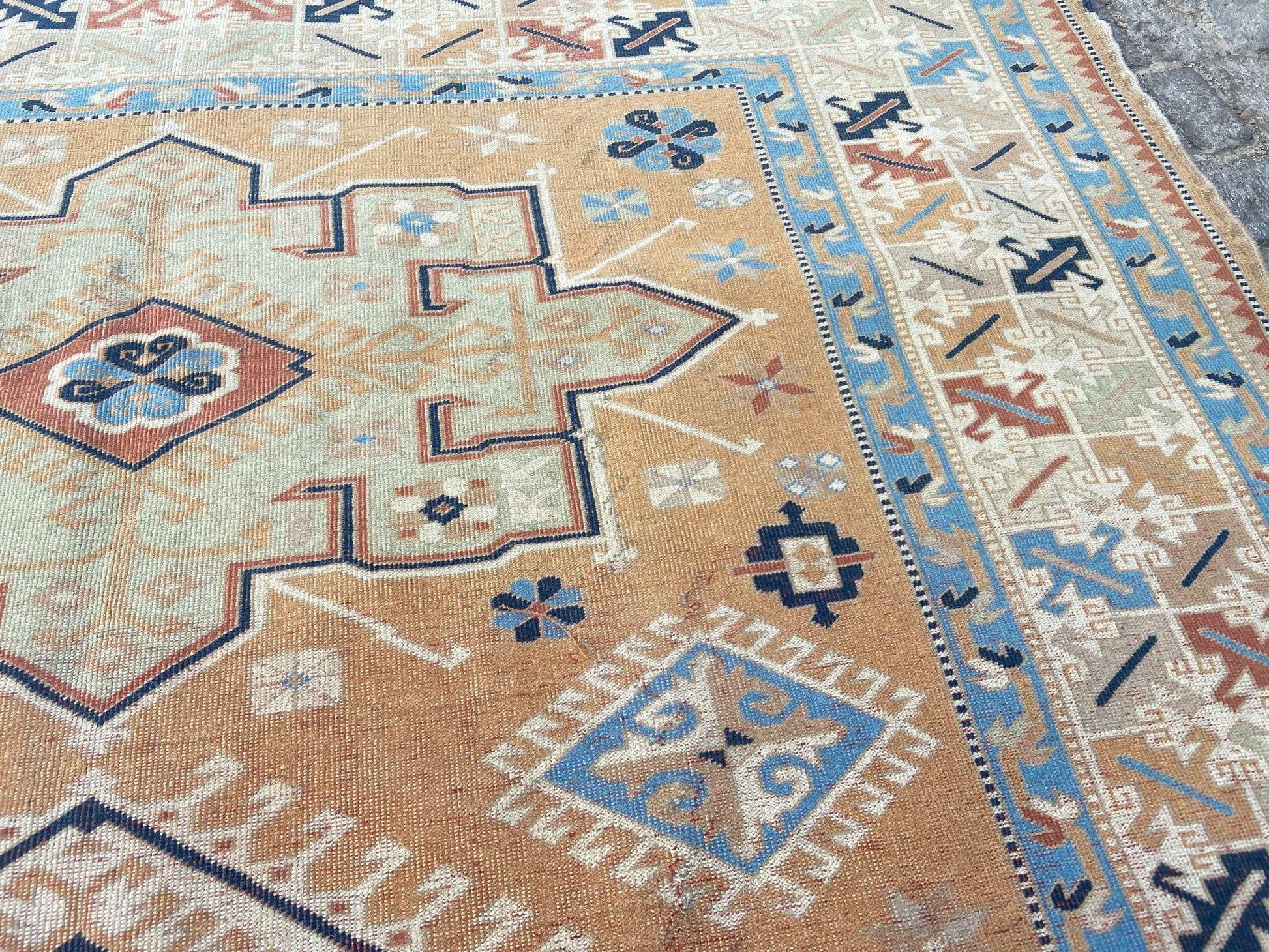 Persian Rug Turkish Rug - Area Rug - Large Rug - Vintage Persian Rug - Antique Rug - Wool Rug - Hand Knotted Rug - Old Rug 6.9X9 Ft Rug