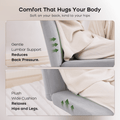 Criss Cross Chair: Modern Armless Office Chair, Desk Chair, Vanity Chair, Computer Chair for Home and Office,Grey
