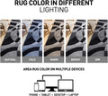 Contemporary Abstract Circles Perfect for High Traffic Areas of Your Living Room,Bedroom,Home Office,Kitchen Area Rug 6'6