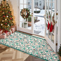 Moynesa 5'x7' Christmas Area Rug for Living Room,Cream Rug Xmas Tree Modern Rug Kitchen Rug Washable Rug