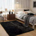 Junovo Ultra Soft Area Rugs 3x5 Feet Fluffy Carpets for Bedroom Kids Girls Boys Baby Living Room Shaggy Floor Nursery Rug Home Decor Mats, Navy Blue
