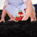 Junovo Ultra Soft Area Rugs 3x5 Feet Fluffy Carpets for Bedroom Kids Girls Boys Baby Living Room Shaggy Floor Nursery Rug Home Decor Mats, Navy Blue