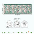 Moynesa 5'x7' Christmas Area Rug for Living Room,Cream Rug Xmas Tree Modern Rug Kitchen Rug Washable Rug