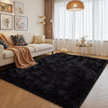 Junovo Ultra Soft Area Rugs 3x5 Feet Fluffy Carpets for Bedroom Kids Girls Boys Baby Living Room Shaggy Floor Nursery Rug Home Decor Mats, Navy Blue