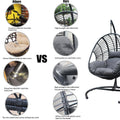Wicker Luxury Patio Outdoor Swing Egg Chair Swing Chair Hanging Chair Lounge Chair